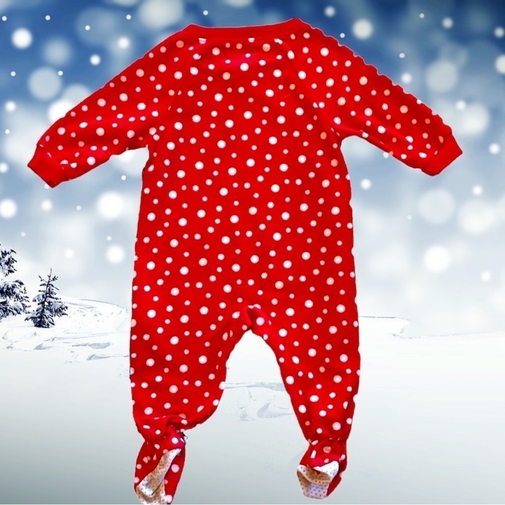 PAIR of Girls 12M Footie Pajamas - Picture 5 of 8